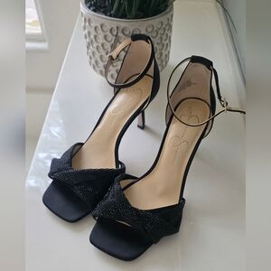 Jessica Simpson Elegant Black Heels 8.5